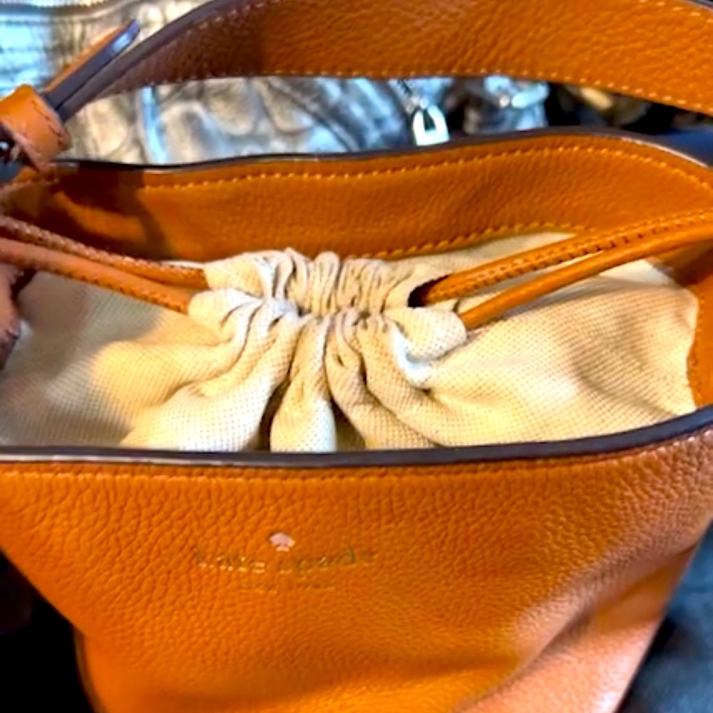 Kate Spade leather bucket crossbody